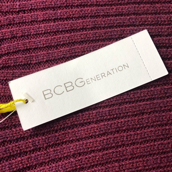 NEW BCBGeneration Sweater XS Merlot Wine BCBG NWT - Picture 10 of 11